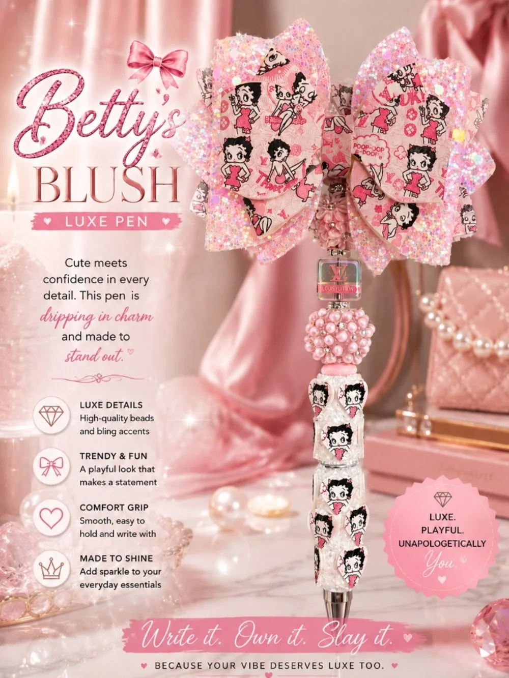Betty Blush Luxe Pen